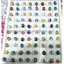 2013 new design glaze beads with mixed colors LS-135